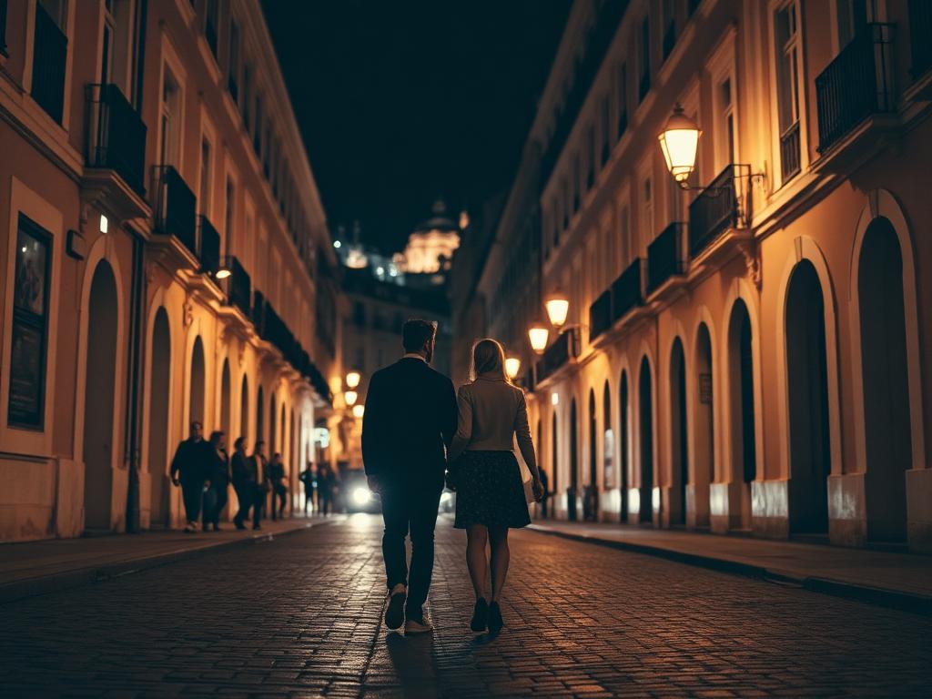 Cliente usando o app na rua